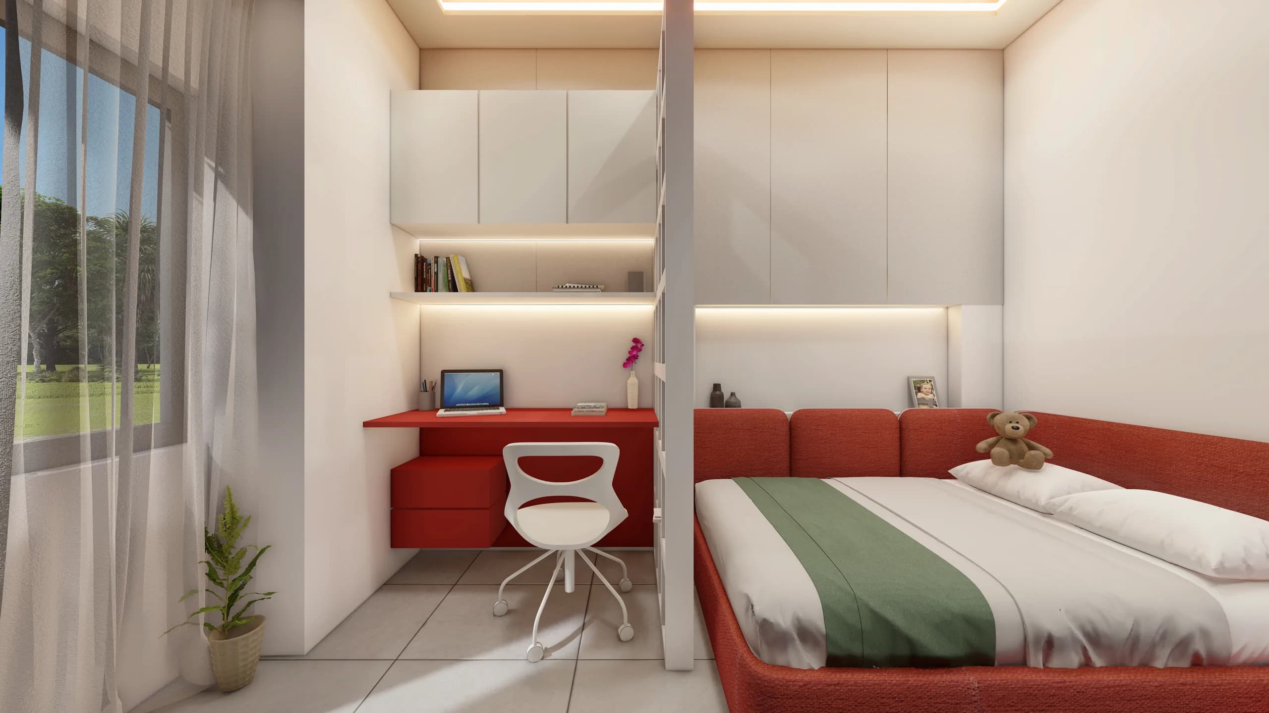 Bedroom 2 — Bedroom design by Studio Aayam